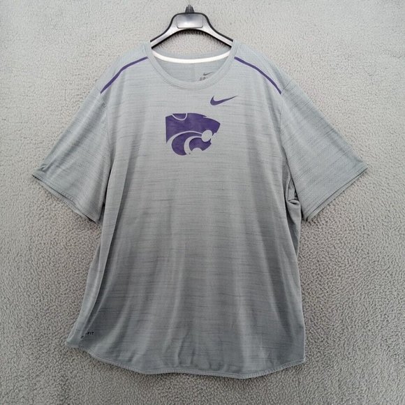 Penn St Nittany Lions Shirt Mens 3XL Light Gray Nike Tee On Field Apparel DriFit - Picture 1 of 7